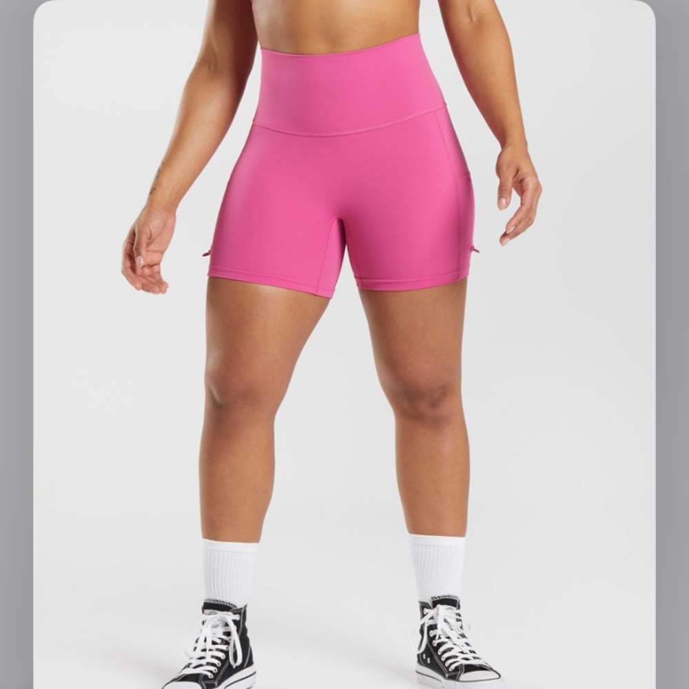 Pink gymshark legacy shorts